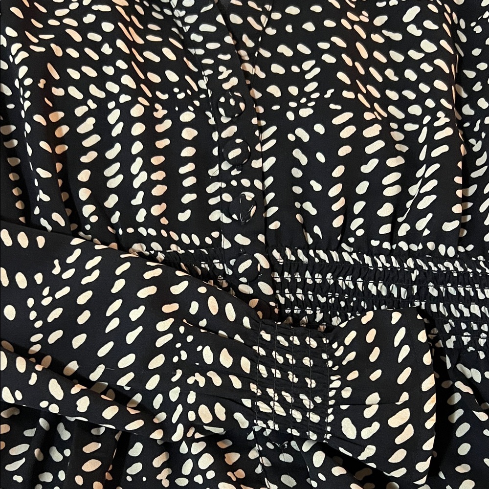 Express Black and White Patterned Top - image 2